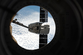 Dragon Cargo Ship Departs ISS