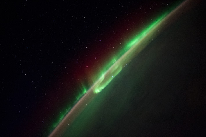 Aurora over the South Pole