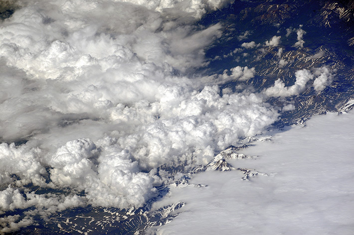 Over Kamchatka Peninsula, Russia