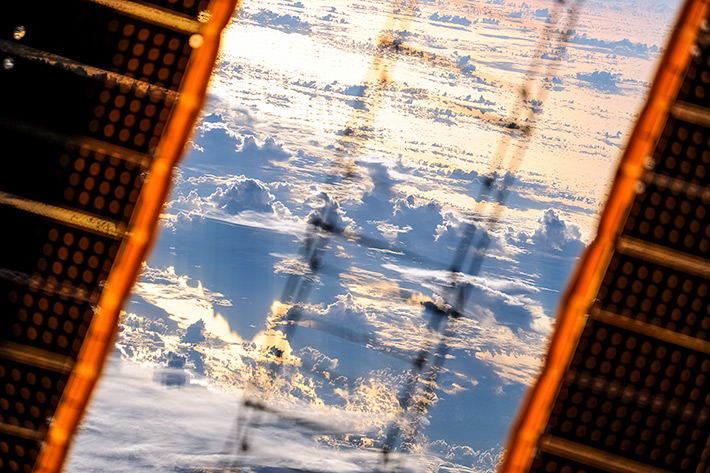 The Clouds&ISS, Sunset
