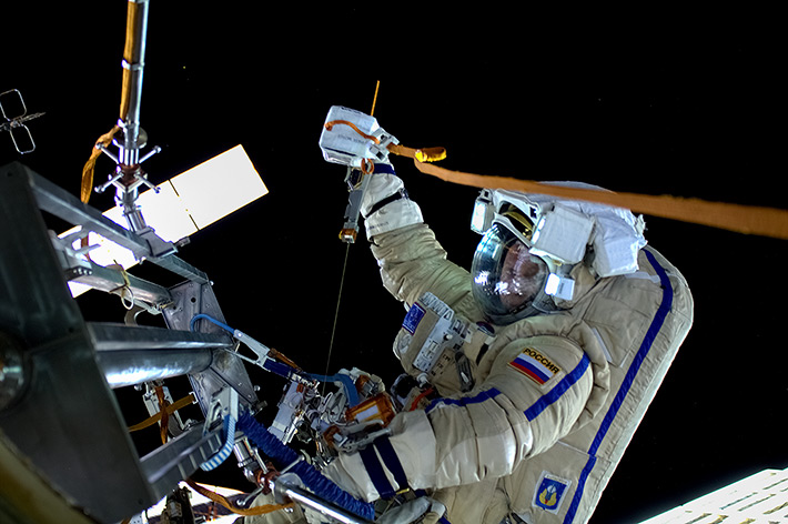 Russian Spacewalk (EVA-39). August 18, 2014