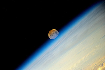 Moonset on the Orbit