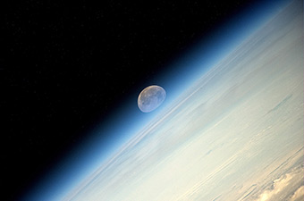 Moonset on the Orbit