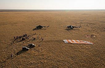 The Soyuz TMA-12M 40th Expedition Landing