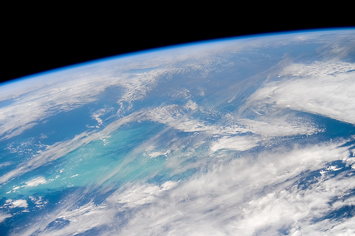 Clouds over Pacific Ocean