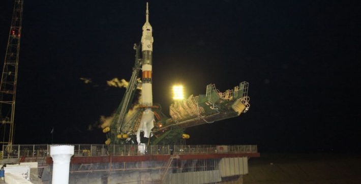 Soyuz MS-08 launches cosmonaut, NASA astronauts to space station