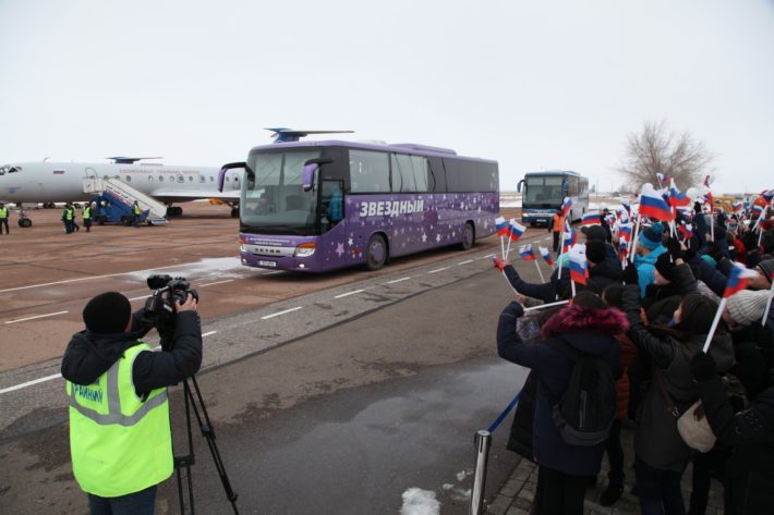 Arrival in Baikonur